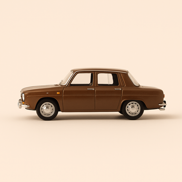 Photo professionnelle de la voiture miniature Renault 10 Marron De 1968 - Image clean haute qualité