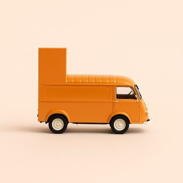 Photo professionnelle de la voiture miniature Renault 1000 Kg Fourgon Serie Dde - Image clean haute qualité