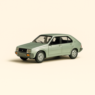 Photo professionnelle de la voiture miniature Renault 14 Gtl Verte De 1979 - Image clean haute qualité