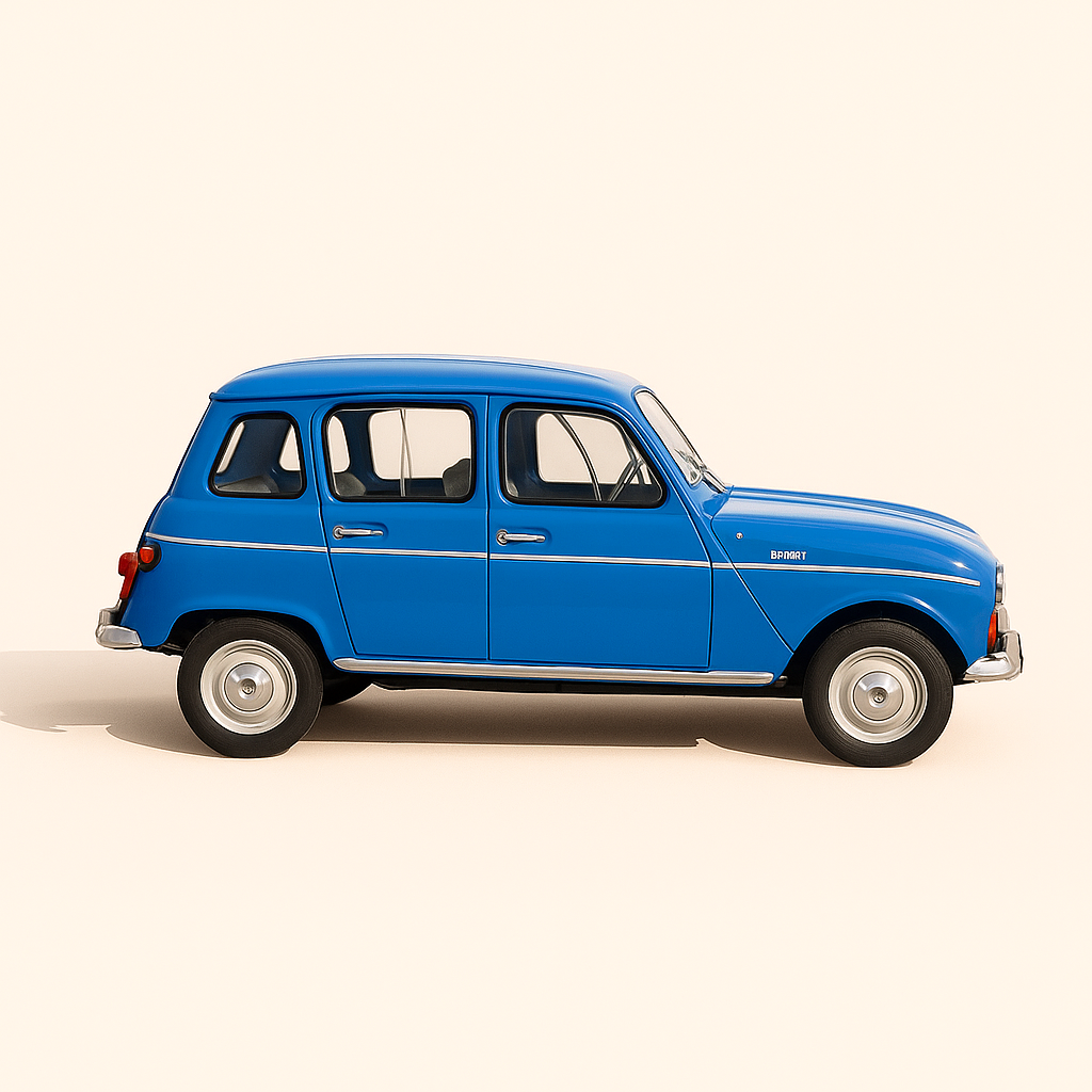 Renault 4 Blue Export