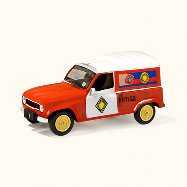 Photo professionnelle de la voiture miniature Renault 4 F4 Fourgonnette De 1971 - Image clean haute qualité