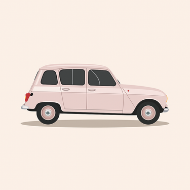 Photo professionnelle de la voiture miniature Renault 4 Gtl Des Sixties - Image clean haute qualité