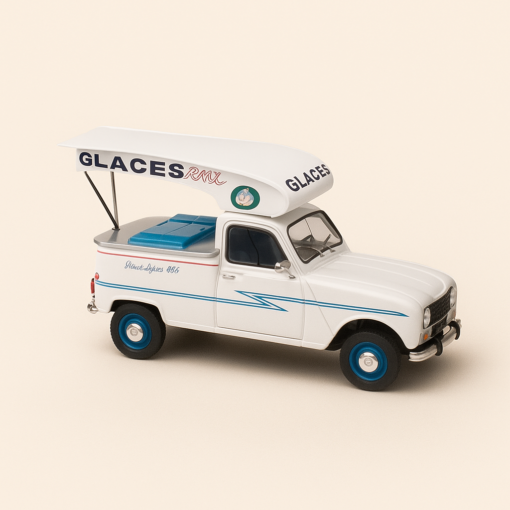 Renault 4 wäiss Glaceverkeefer
