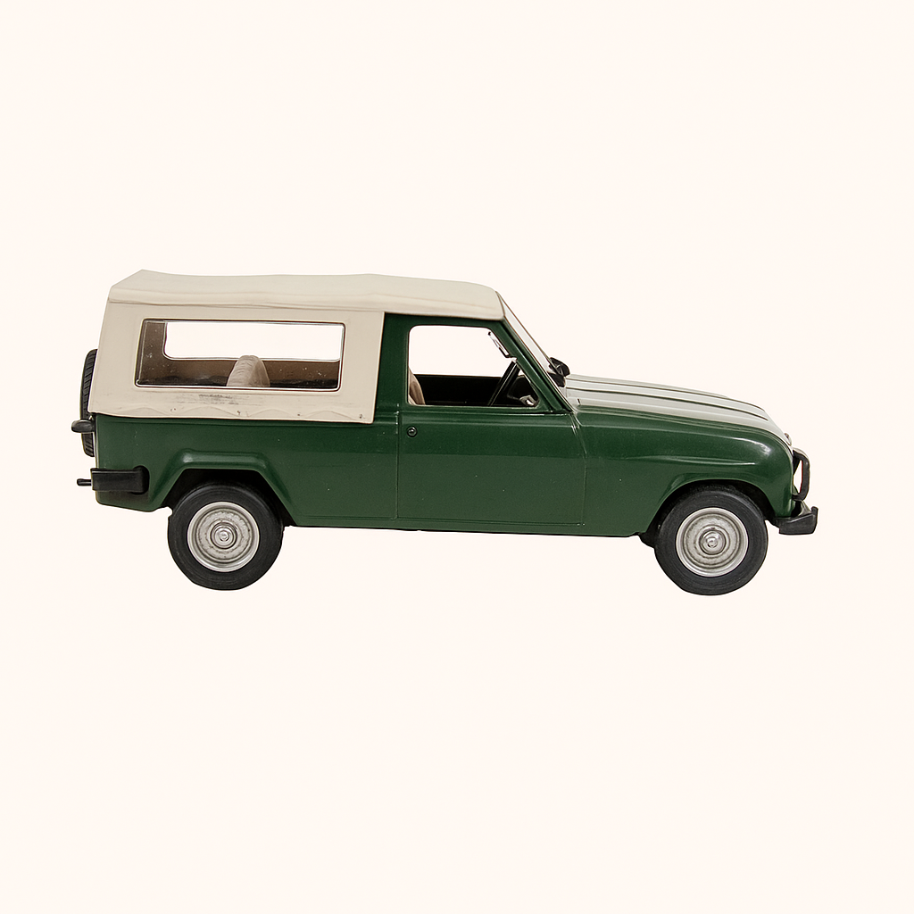 Renault 4 Mava-Farma donkelgréng mat beigem Daach