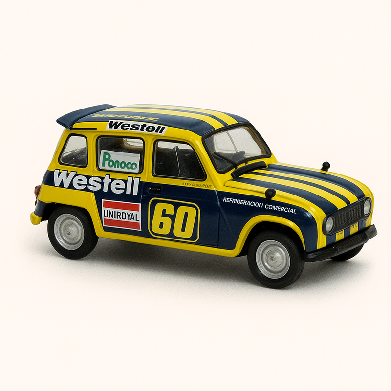 Renault 4 Peter Goldring w żółto-czarne pasy