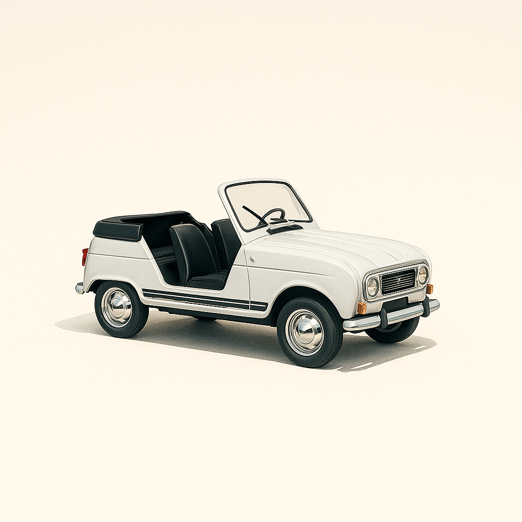 Renault 4 Plein air bianca