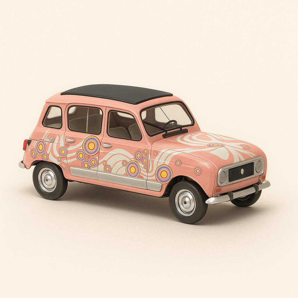 Renault 4 rose Seventies