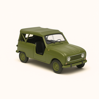 Photo professionnelle de la voiture miniature Renault 4 Sinpar 4X4 - Image clean haute qualité