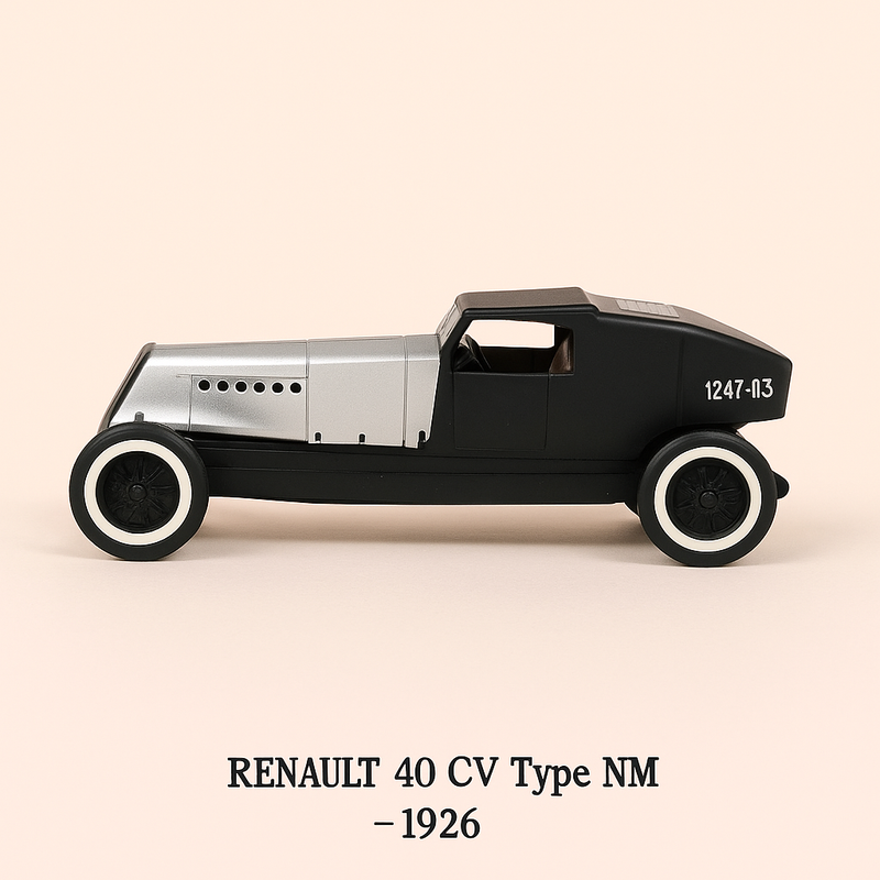 Renault 40 CV type NM black and gray (24-hour world speed record in February 1926)