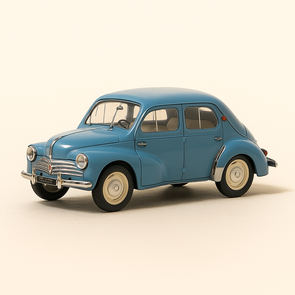 Renault 4 CV bleue de 1958 (échelle 1/24ème)