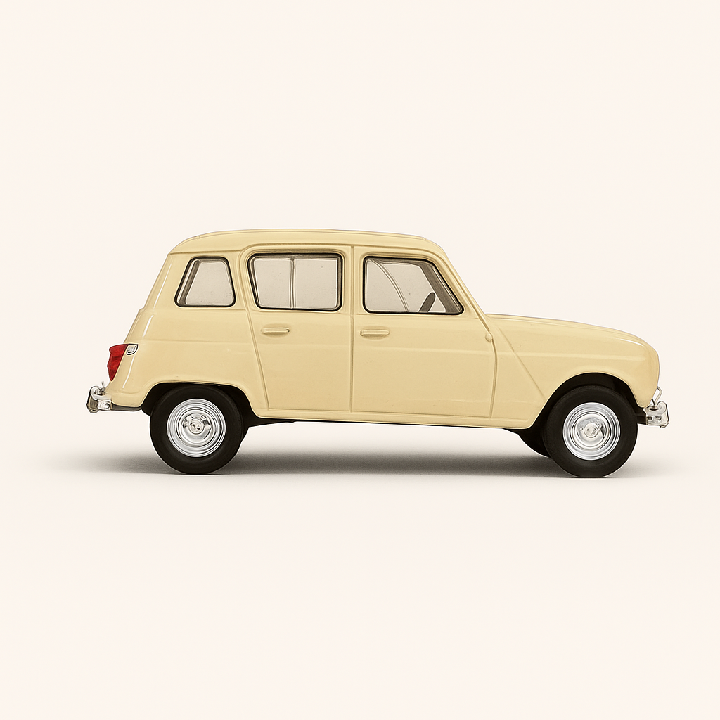 Renault 4L couleur crème ou vert anis de 1964 (boite bleue)
