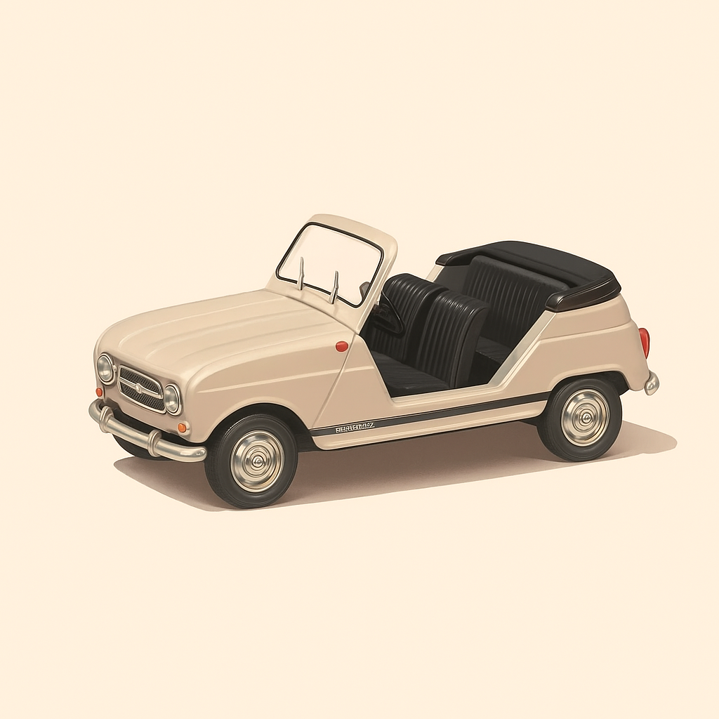 Renault 4 grigia scoperta del 1968