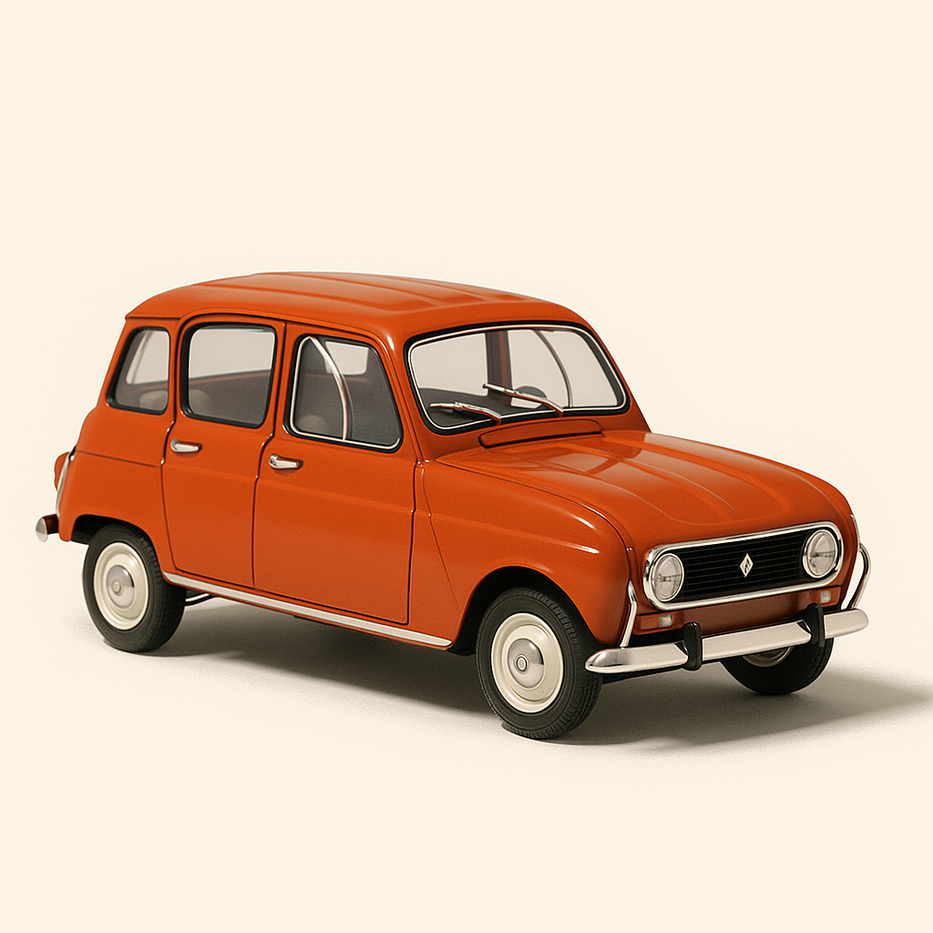 Renault 4L donkel orange/brong
