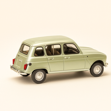 Photo professionnelle de la voiture miniature Renault 4S Argentina Verte - Image clean haute qualité