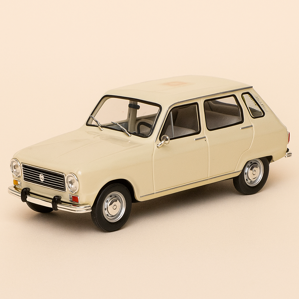 Renault 6 crema de 1970