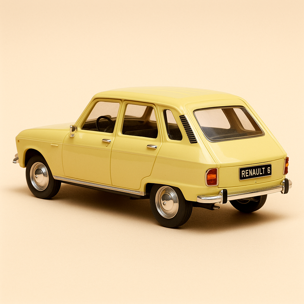 Renault 6 jaune crème