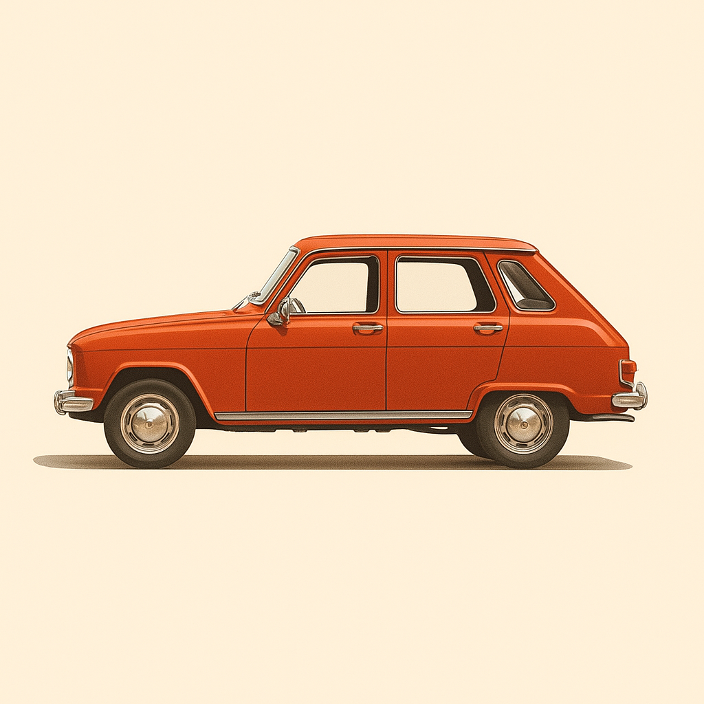 Roude Renault 6 vun 1969