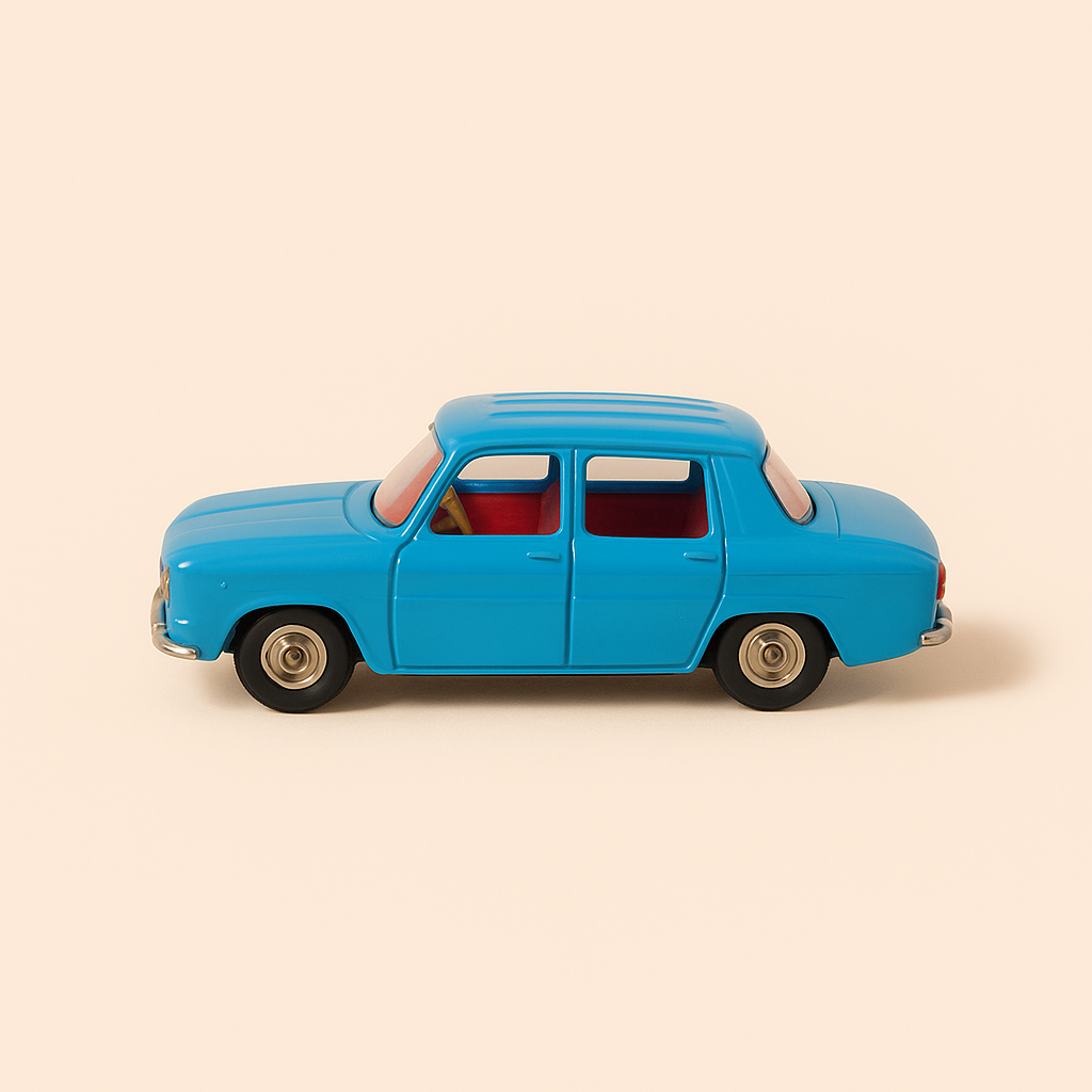 Niebieski Renault 8 Dinky-Toys (Editions Atlas)