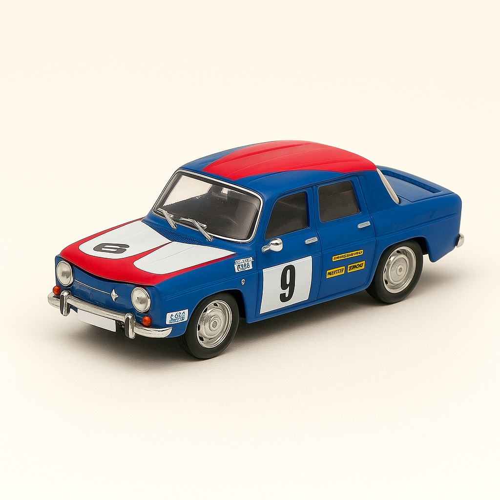 Renault 8 Gordini niebiesko-biało-czerwony z numerem 9 - Coupe Gordini 1969