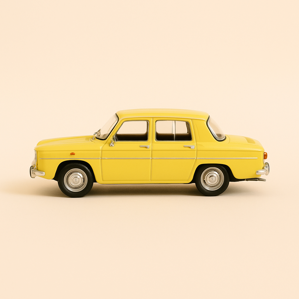 Żółty Renault 8 z 1964 roku