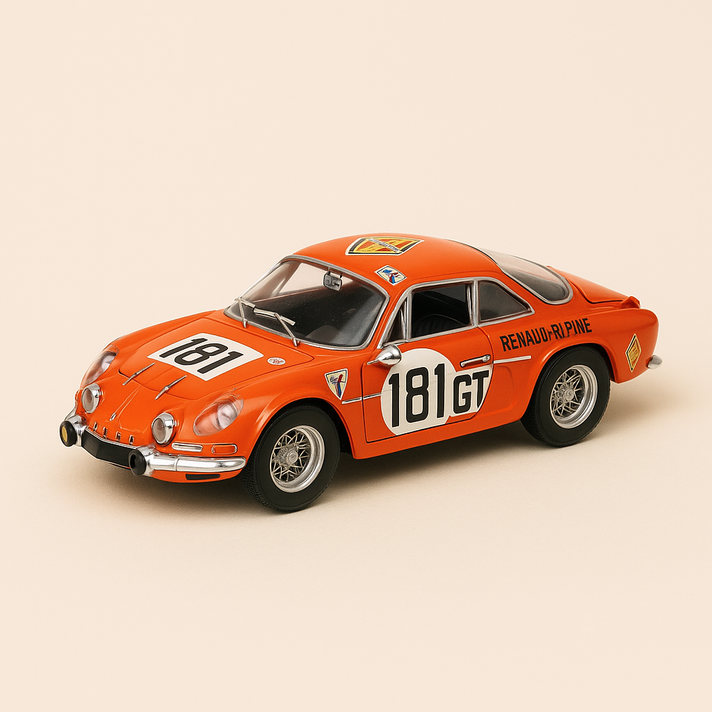 Renault Alpine A110 orange numéro 101 Nürburgring Allemagne (collection Monaco)