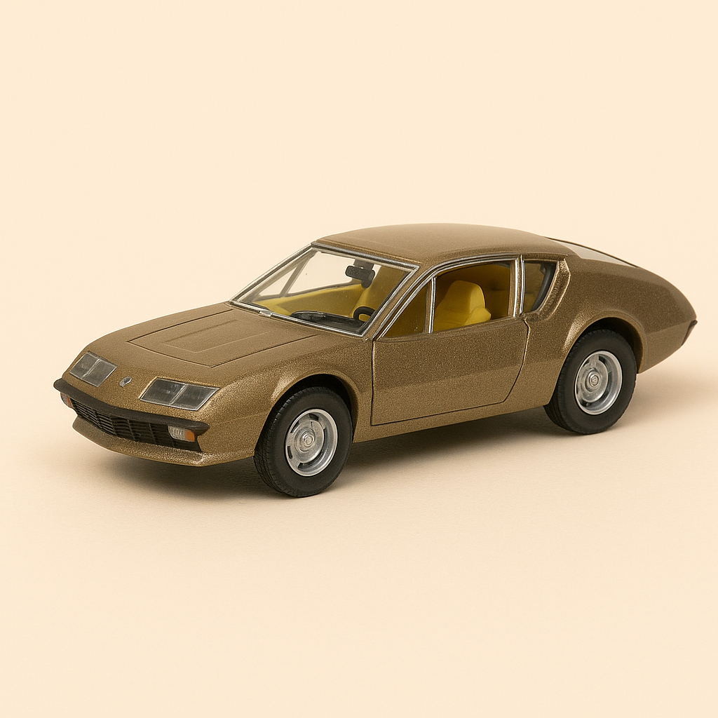 Photo professionnelle de la voiture miniature Renault Alpine A310 Marron De 1977 Renault Alpine A310 Bleue De La Gendarmerie De 1977 Echelle Ho - Image clean haute qualité