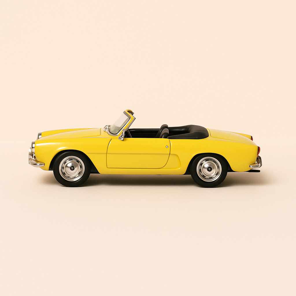Renault Alpine convertible amarillo de 1958