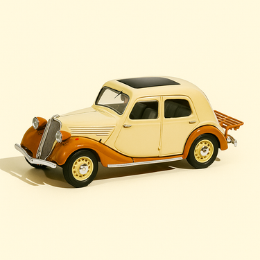 Photo professionnelle de la voiture miniature Renault Celtaquatre Beige Et Marron - Image clean haute qualité