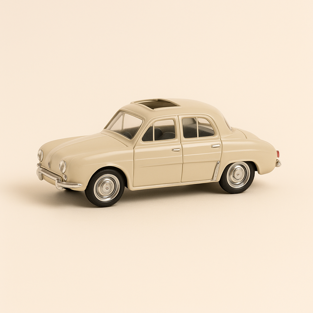 Renault Dauphine mat donkelbeige/hellbraunem Schiebedach? (mat Kartongskëscht) Solido Referenz 4542