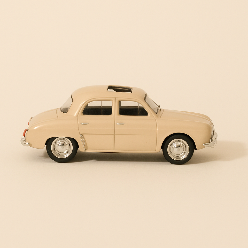 Renault Dauphine z jasnobrązowym dachem przesuwnym (z kartonem) Solido nr referencyjny 4542