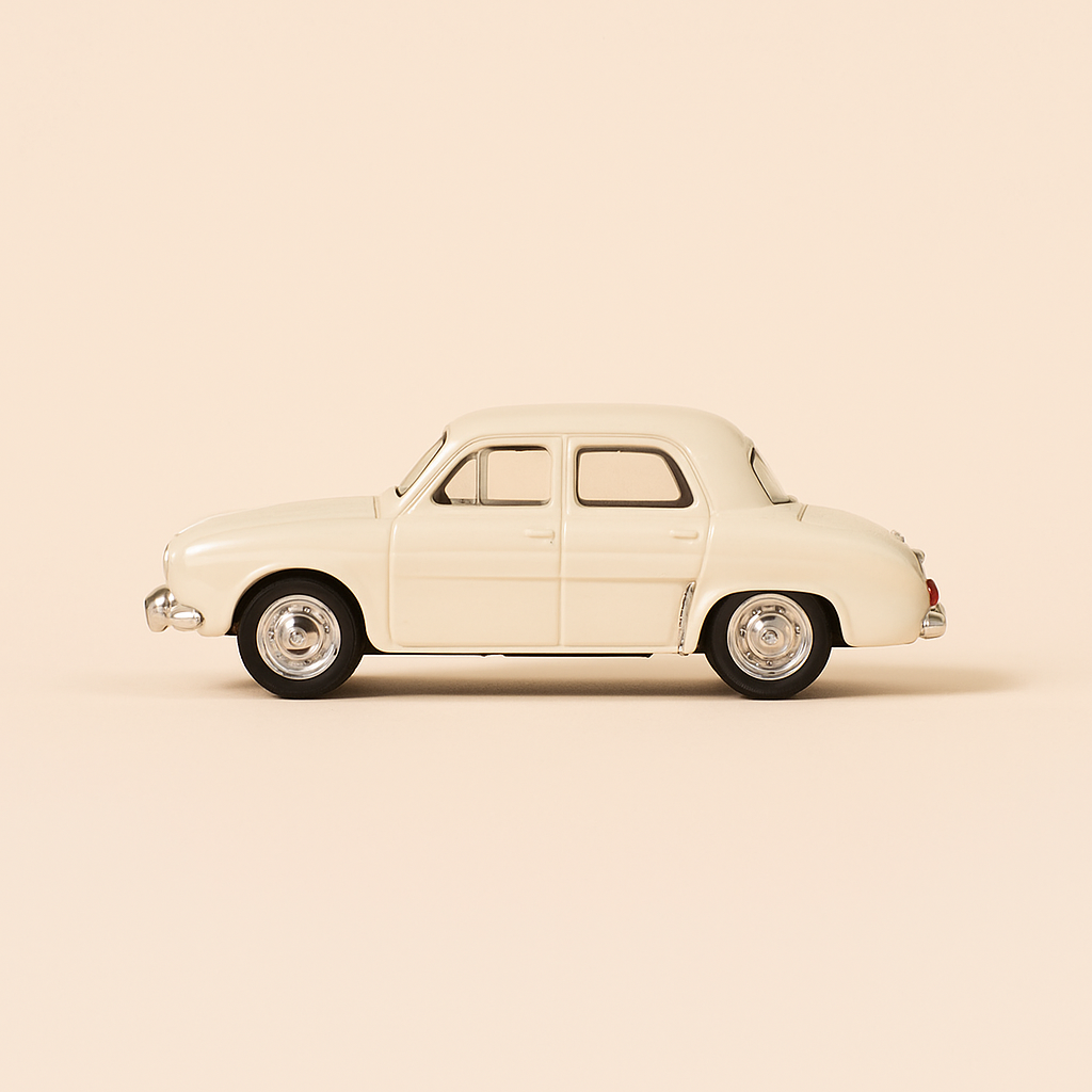 Renault Dauphine blanco de 1962
