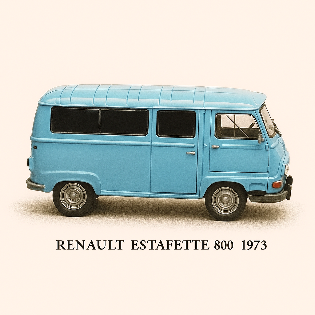 Bloe Renault Estafette 800 vun 1973 (Moossstaf 1:24)