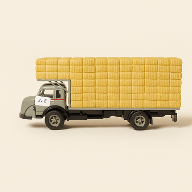 Photo professionnelle de la voiture miniature Renault Faineant F Transport De Fourrages Et De Pailles Jmg Transports - Image clean haute qualité