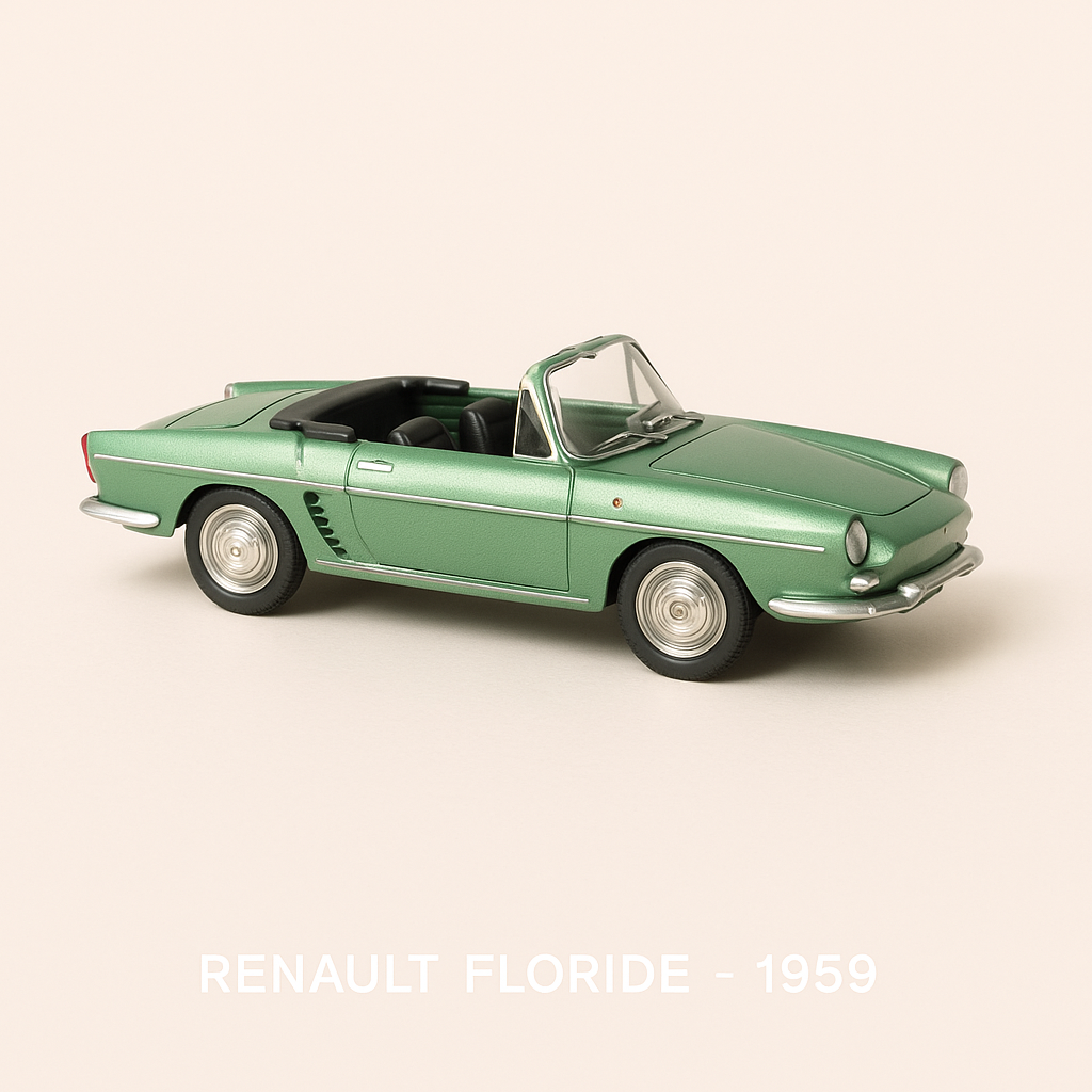 Grénge Renault Floride vun 1959 (Moossstaf 1:24)