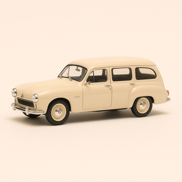 Photo professionnelle de la voiture miniature Renault Fregate Domaine Creme De 1956 - Image clean haute qualité