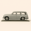 Photo professionnelle de la voiture miniature Renault Fregate Domaine Grise Boite En Carton - Image clean haute qualité