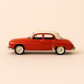 Photo professionnelle de la voiture miniature Renault Fregate Grand Pavois Orange Et Toit Blanc Creme De 1956 - Image clean haute qualité
