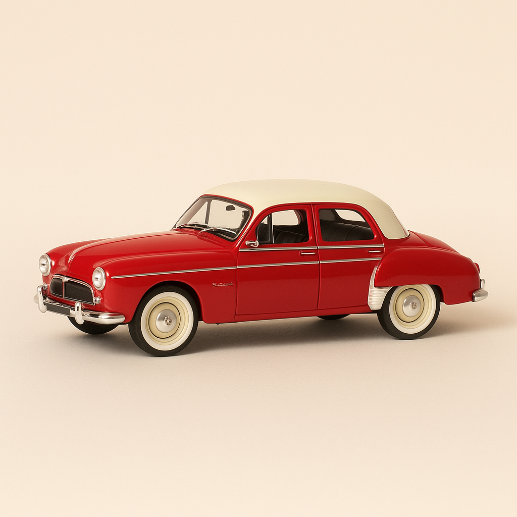 Renault Frégate Grand Pavois techo rojo y beige de 1956 (SIN caja de cartón) Nº 25