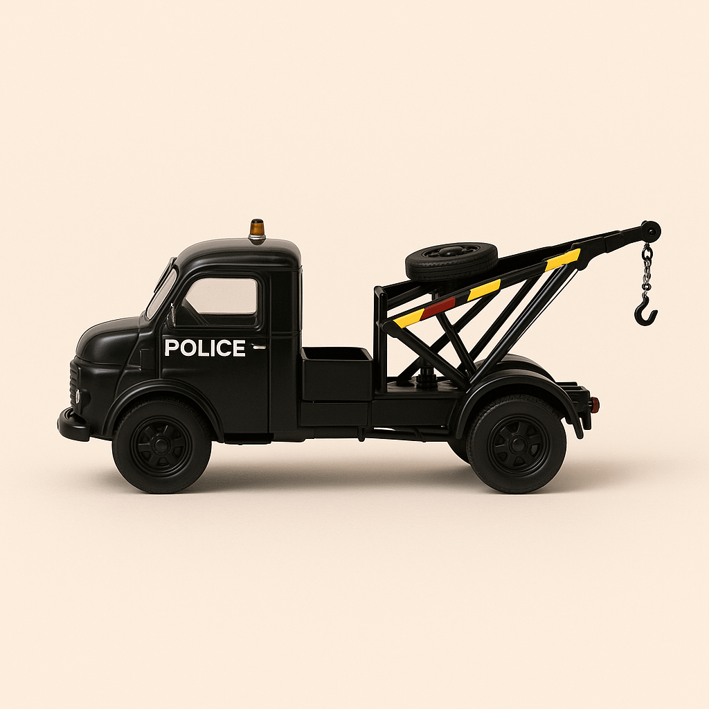Renault Galion dépanneuse noire de la préfecture de police