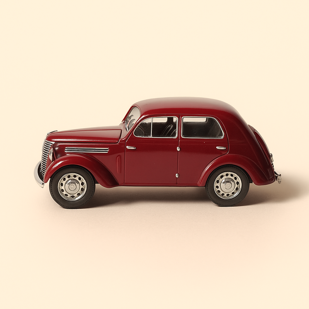 Renault Juvaquatre color burdeos de 1946