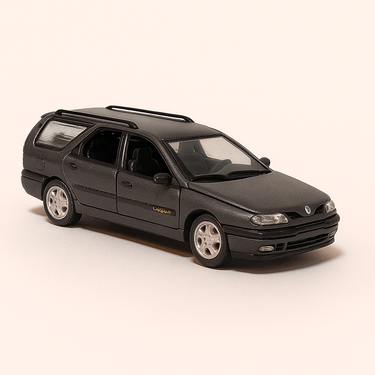 Photo professionnelle de la voiture miniature Renault Laguna Grise - Image clean haute qualité