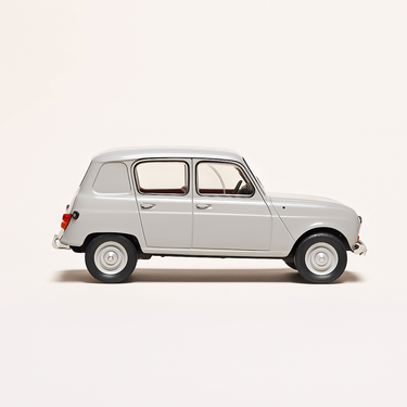 Photo professionnelle de la voiture miniature Renault R3 Grise - Image clean haute qualité