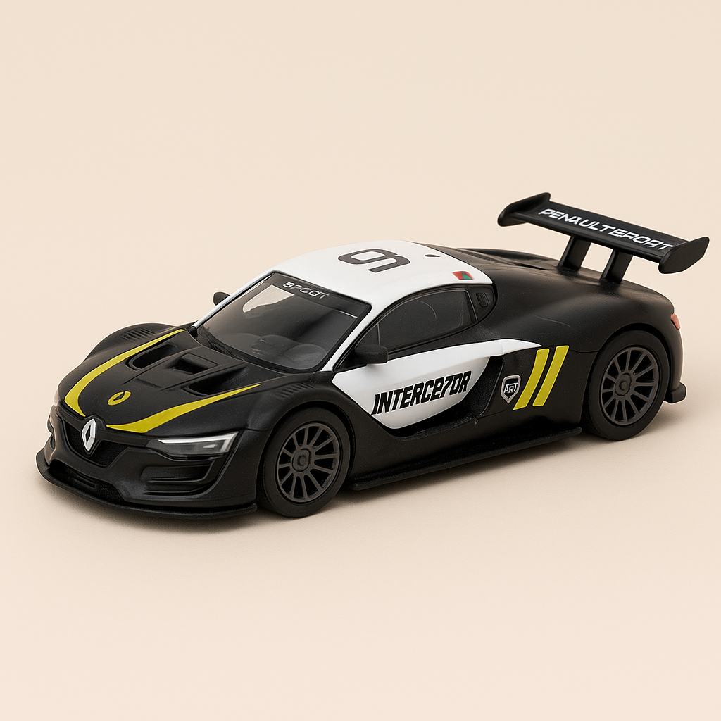 Renault Sport R.S. 01 jaune, blanche et noire