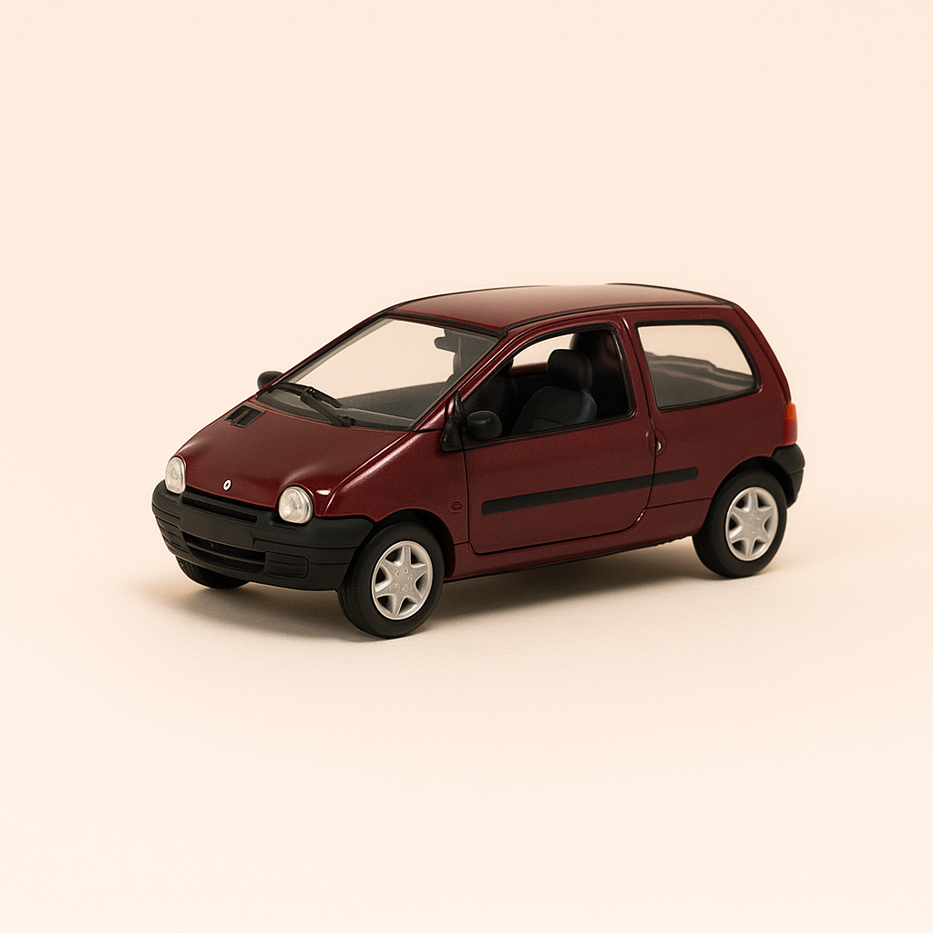 Renault Twingo KENZO bordeaux (boite carrée en carton bordeaux)