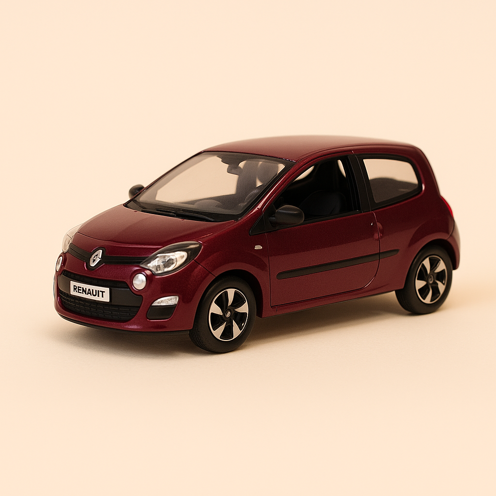 Renault Twingo violette foncée / bordeaux (boite carrée)