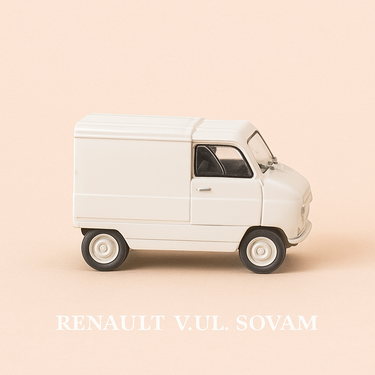 Photo professionnelle de la voiture miniature Renault V U L Sovam - Image clean haute qualité