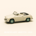 Photo professionnelle de la voiture miniature Rosengart Ariette De 1953 - Image clean haute qualité