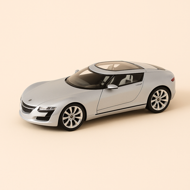 Photo professionnelle de la voiture miniature Saab Aero X Grise - Image clean haute qualité