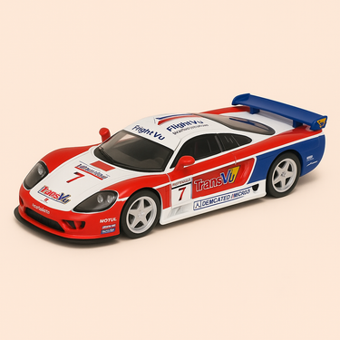 Photo professionnelle de la voiture miniature Saleen S7 R De 2004 - Image clean haute qualité