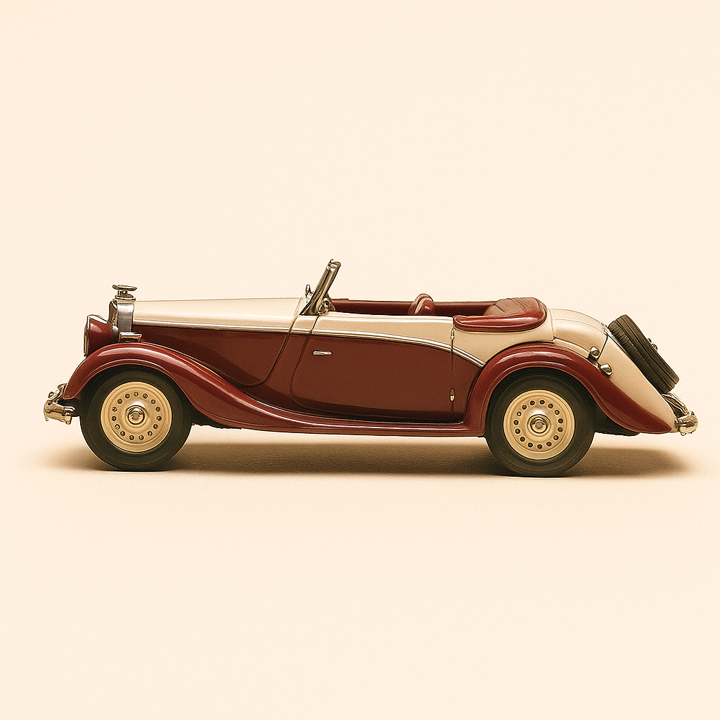 Salmson S4E bordowy i ecru - La Nationale 7 - Niebieska trasa